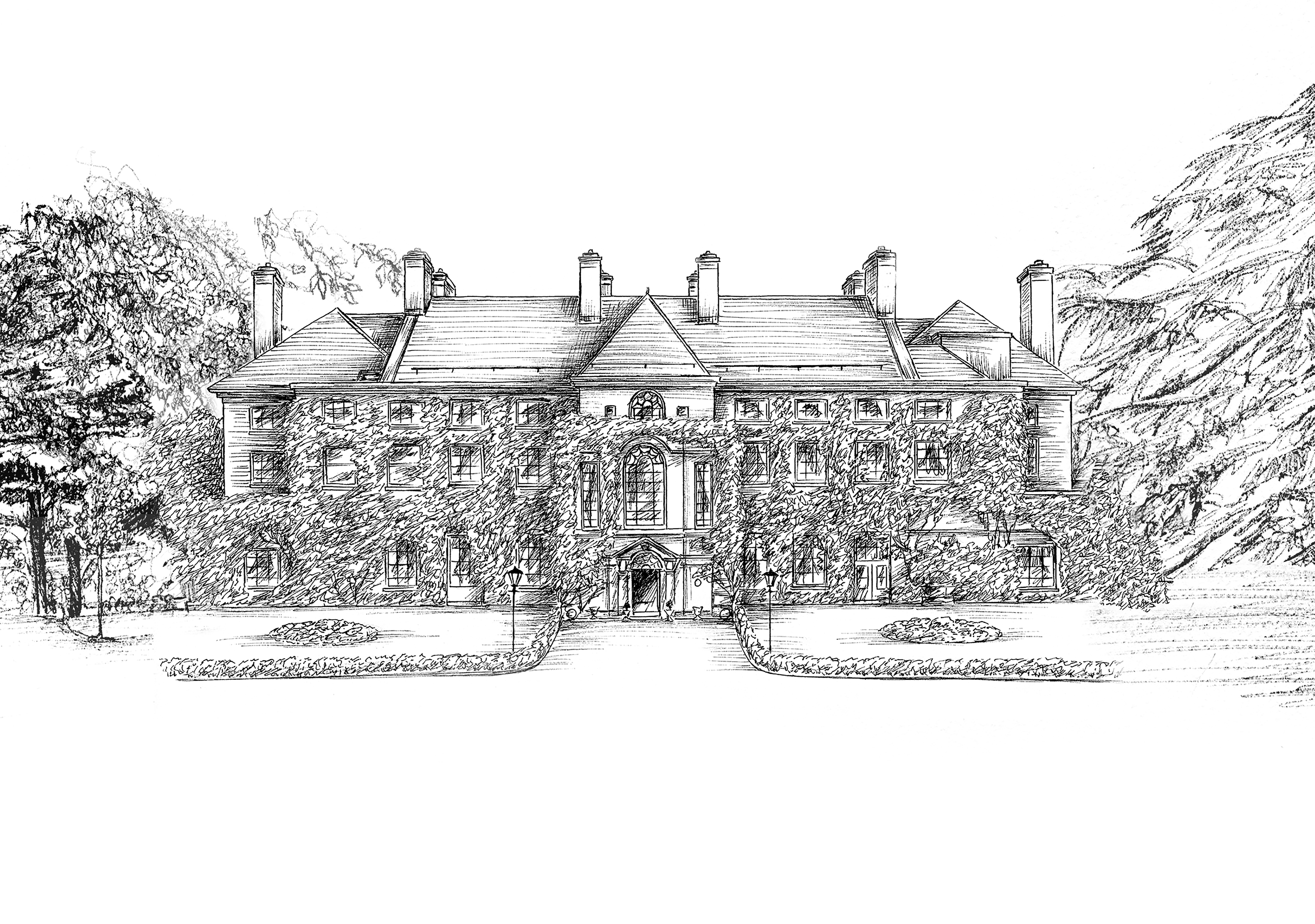 Mount Juliet Estate Ink Venue Print