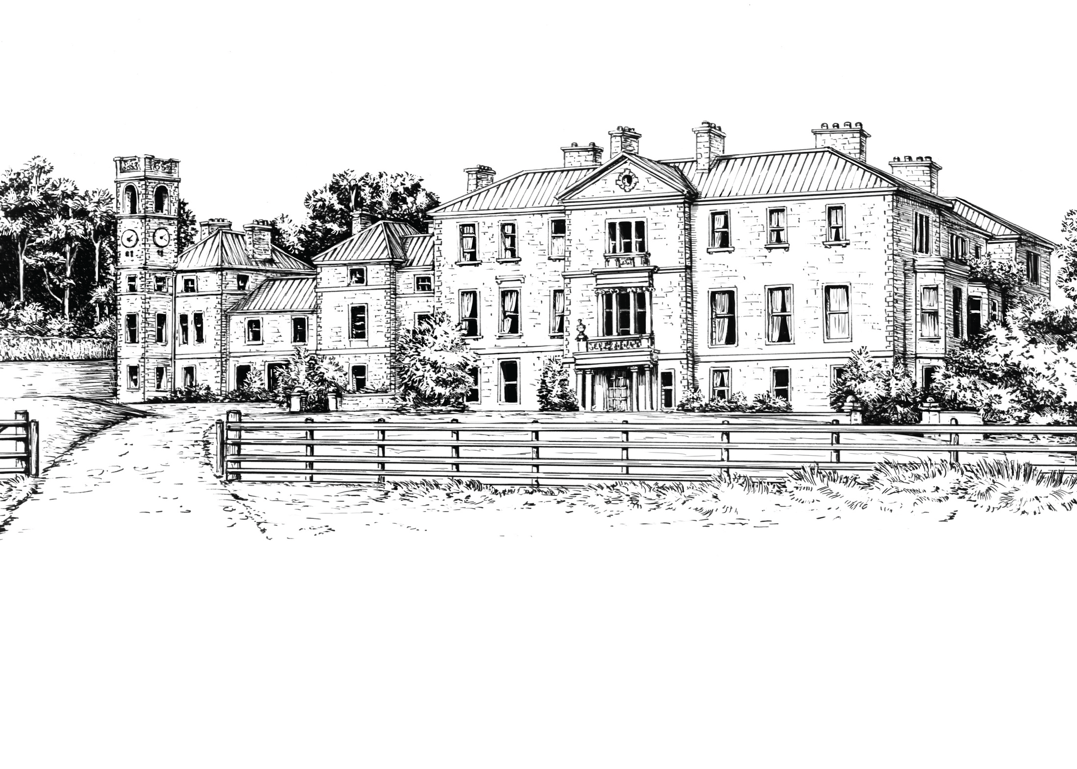 Cambo Estate Scotland Ink Venue Print