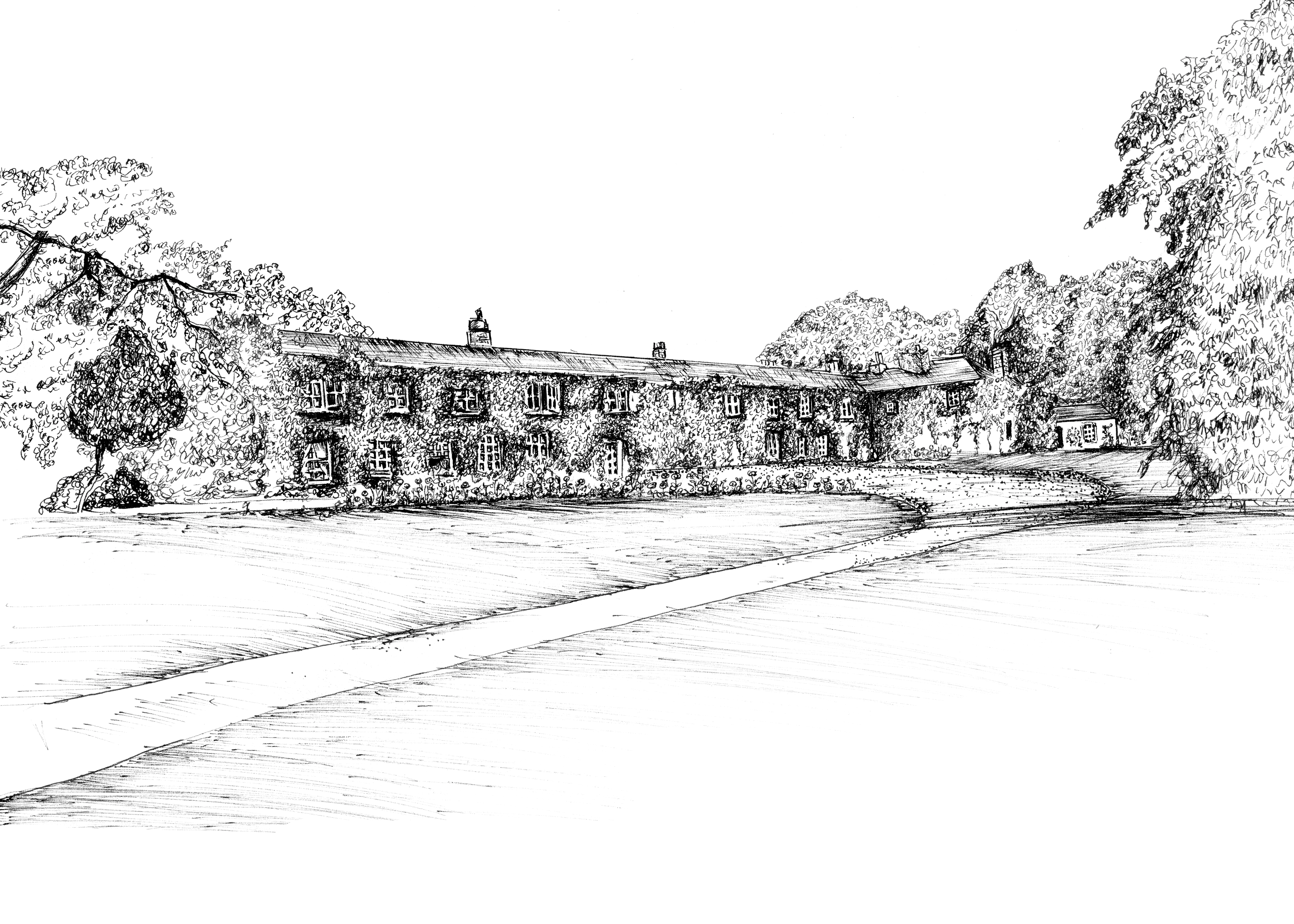 Rathsallagh House Ink Venue Print