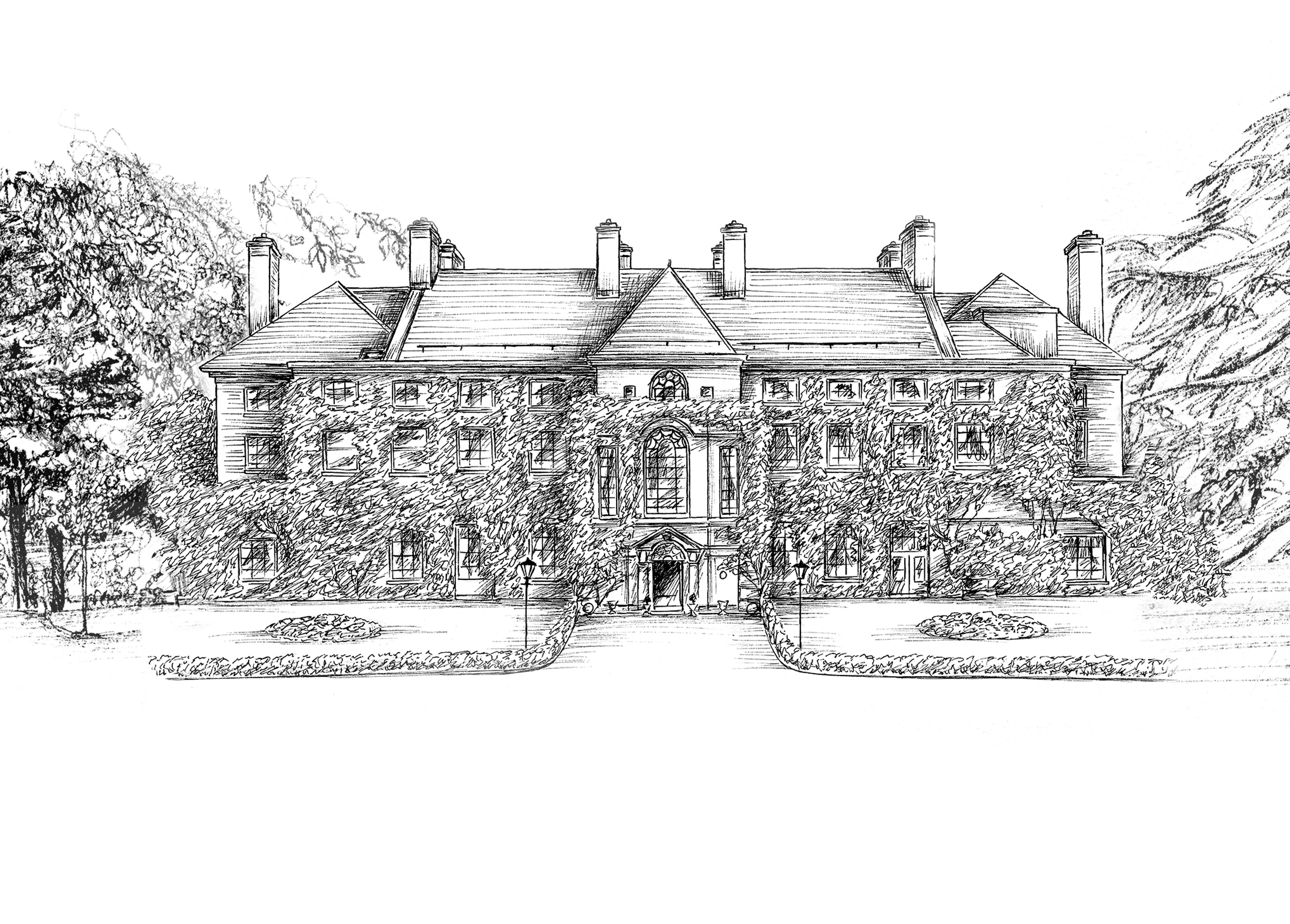 Mount Juliet Estate Ink Venue Print