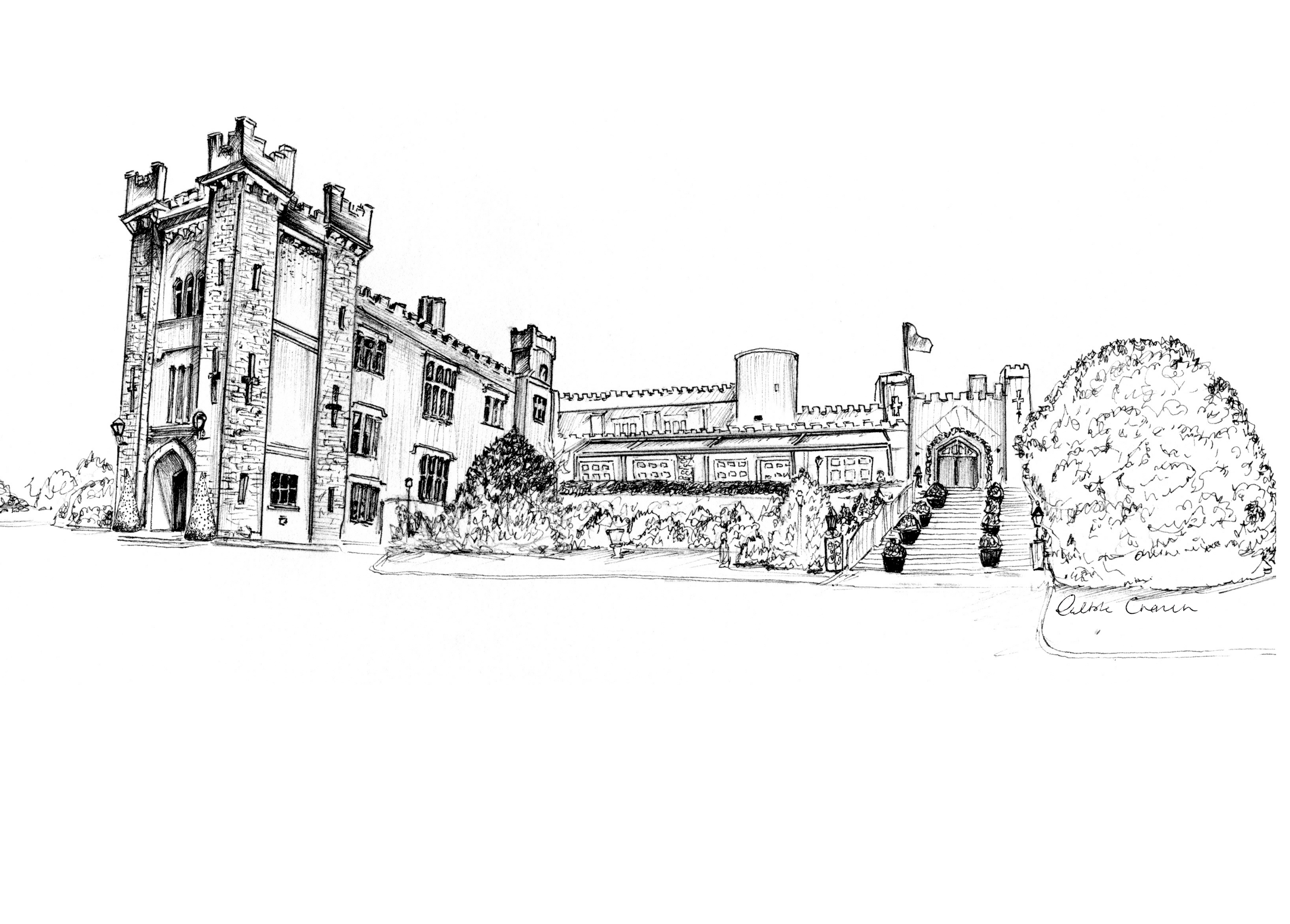 Cabra Castle Ink Venue Print