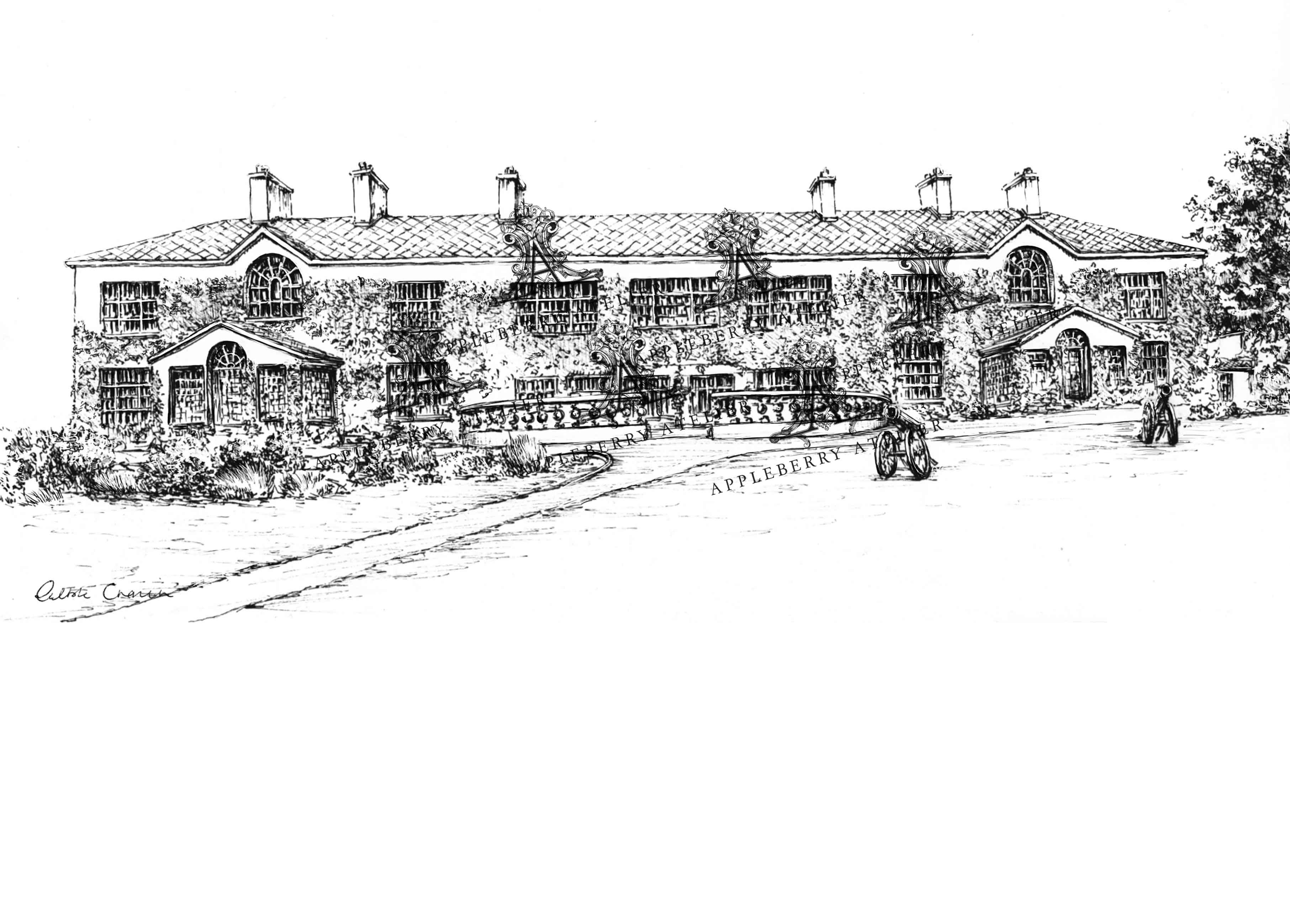Crover House Ink Venue Print
