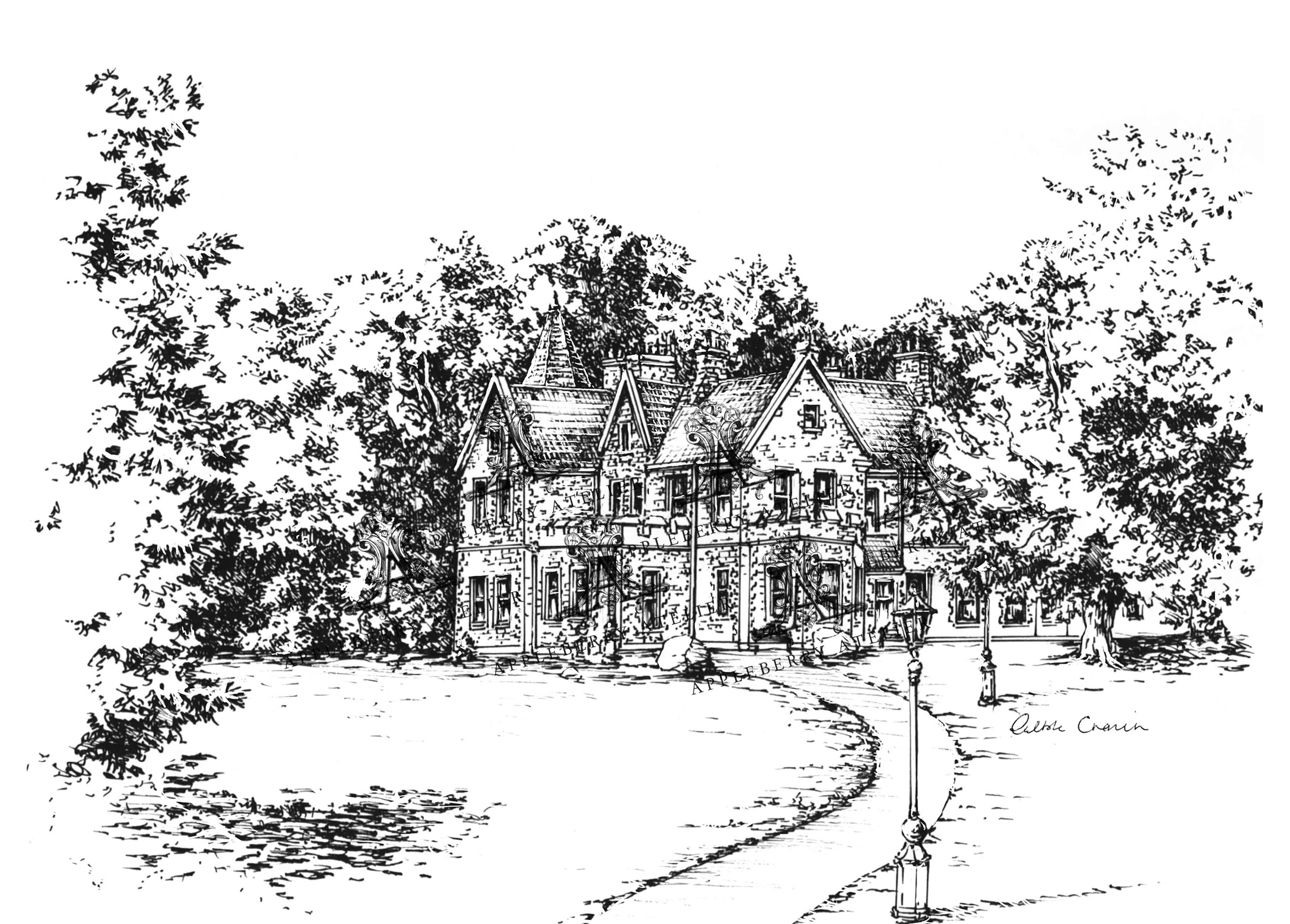 Mount Falcon Estate ink Venue Print