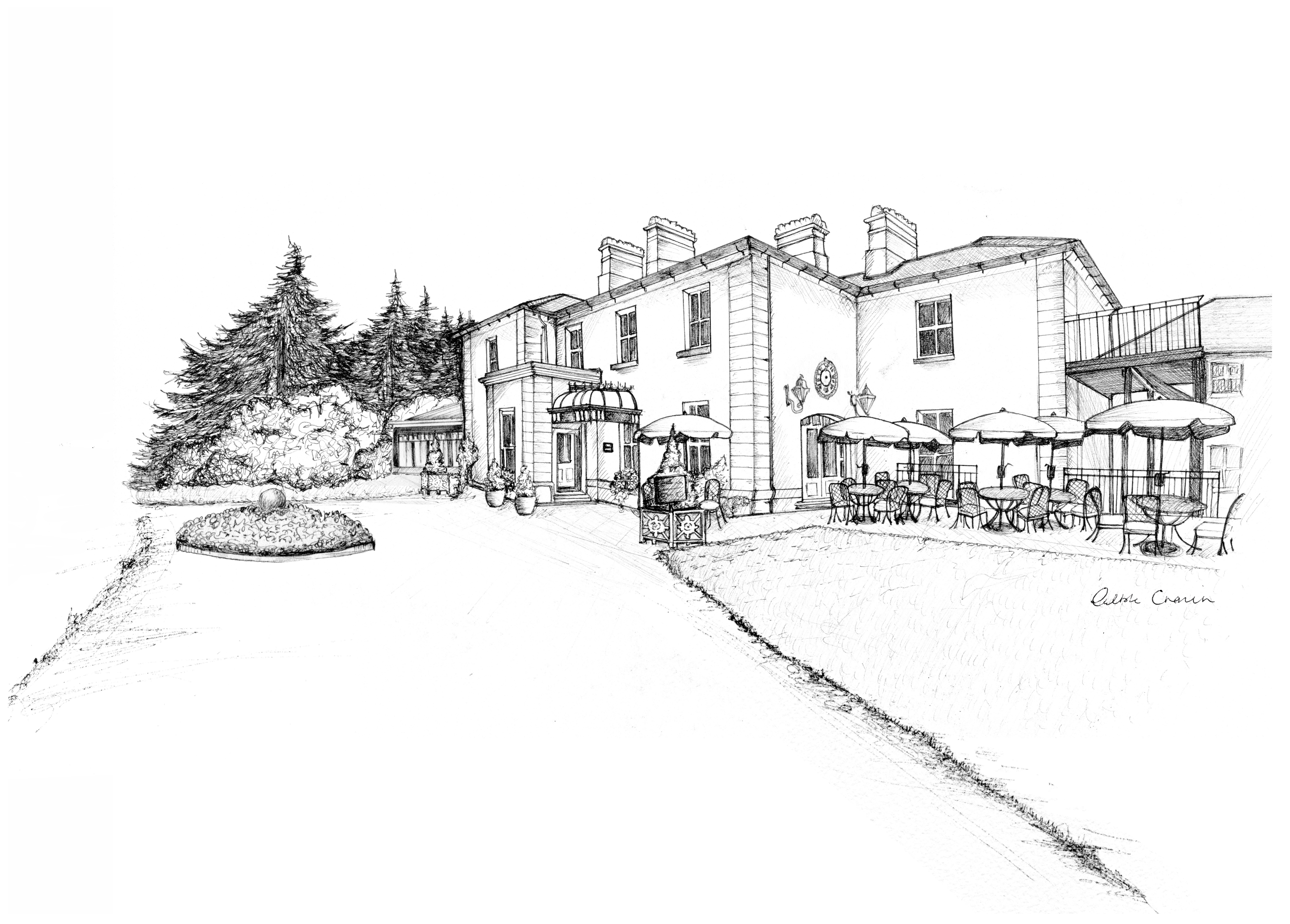 The Lodge at Ashford Ink Venue Print