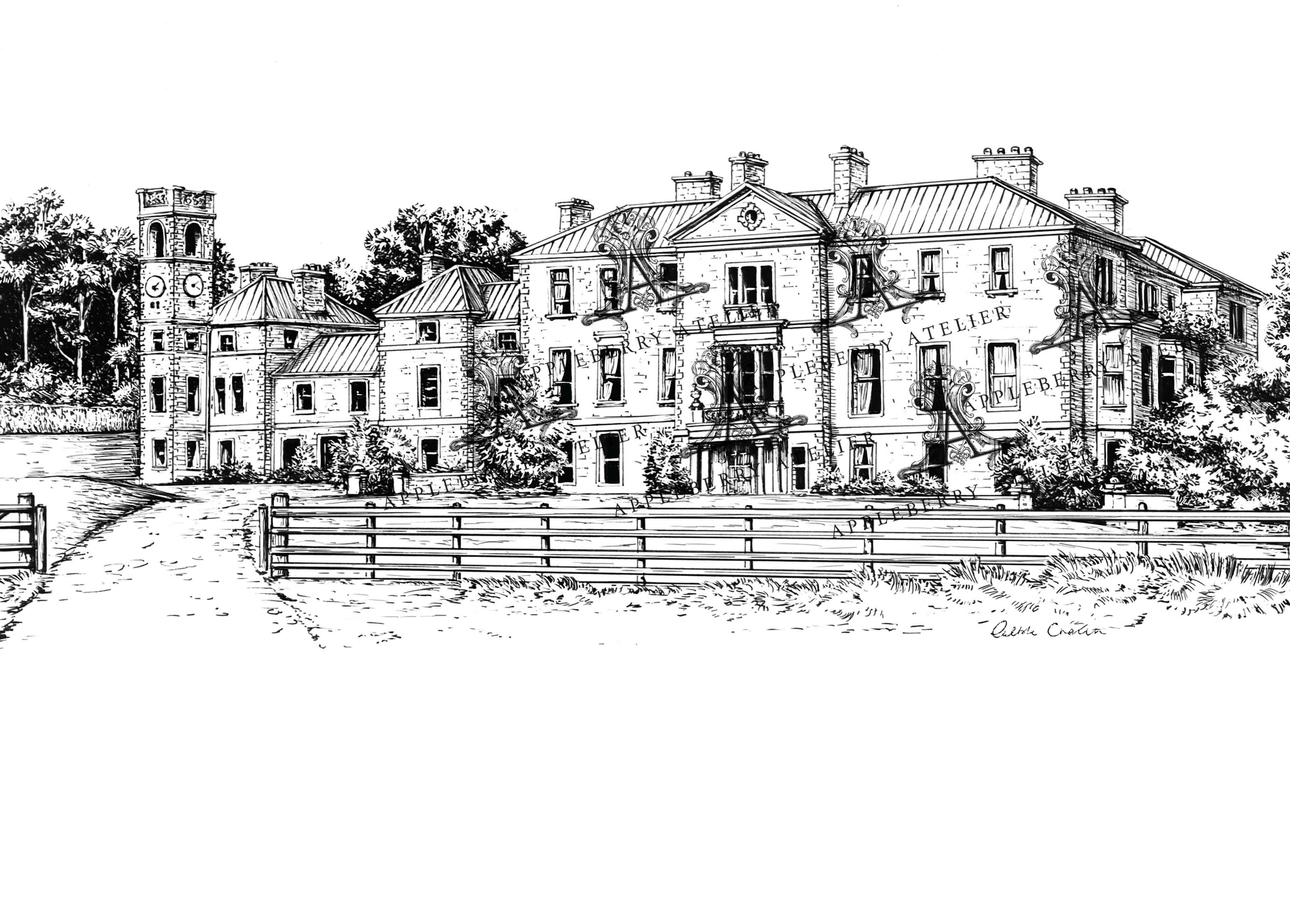 Cambo Estate Scotland Ink Venue Print