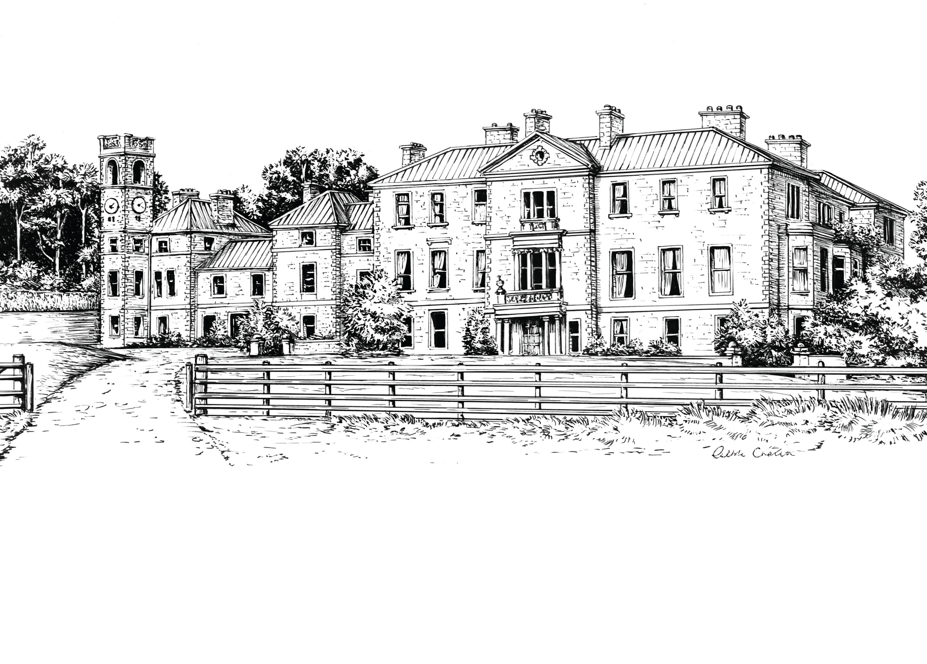Cambo Estate Scotland Ink Venue Print
