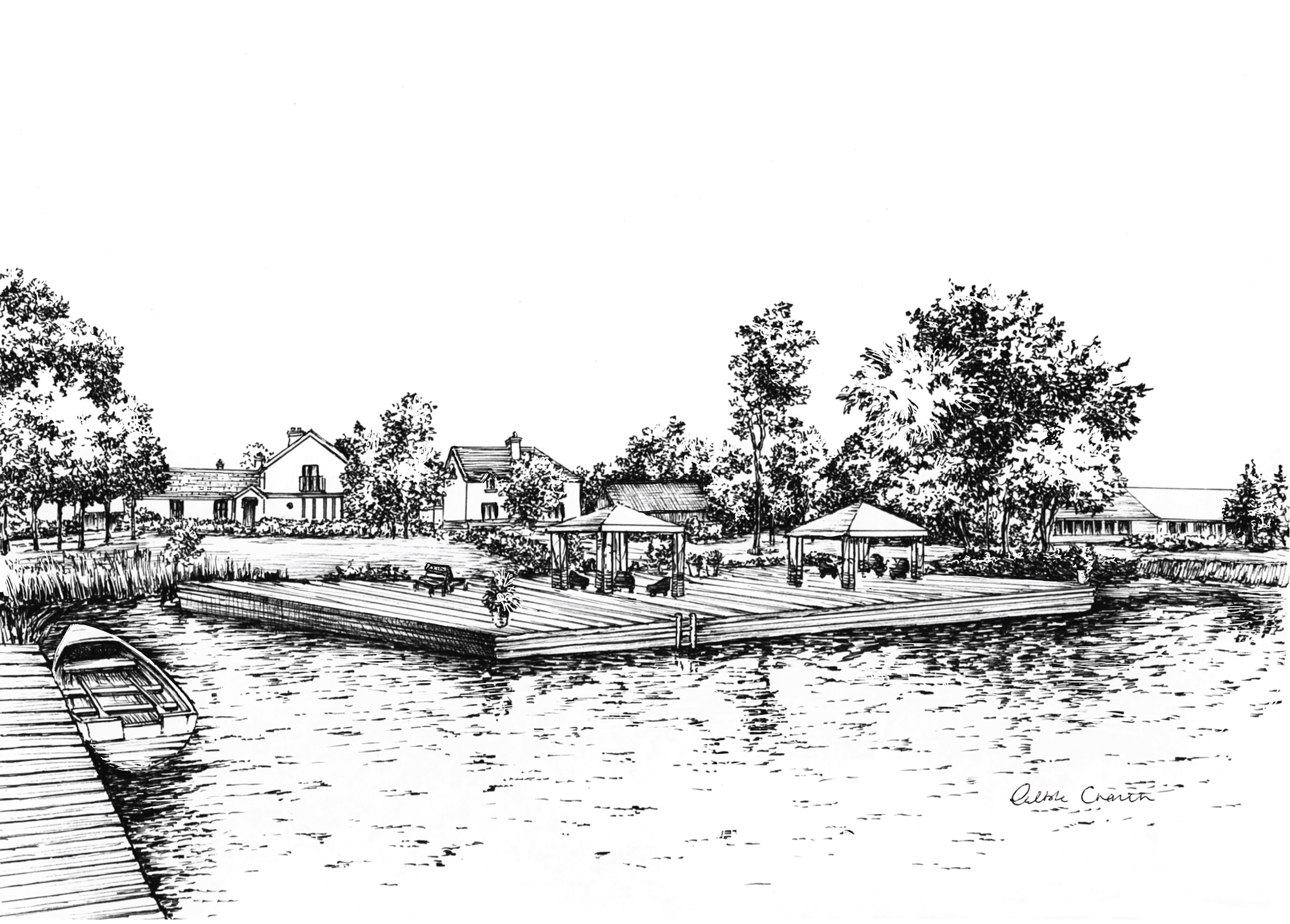Coolbawn Quay Ink Venue Print