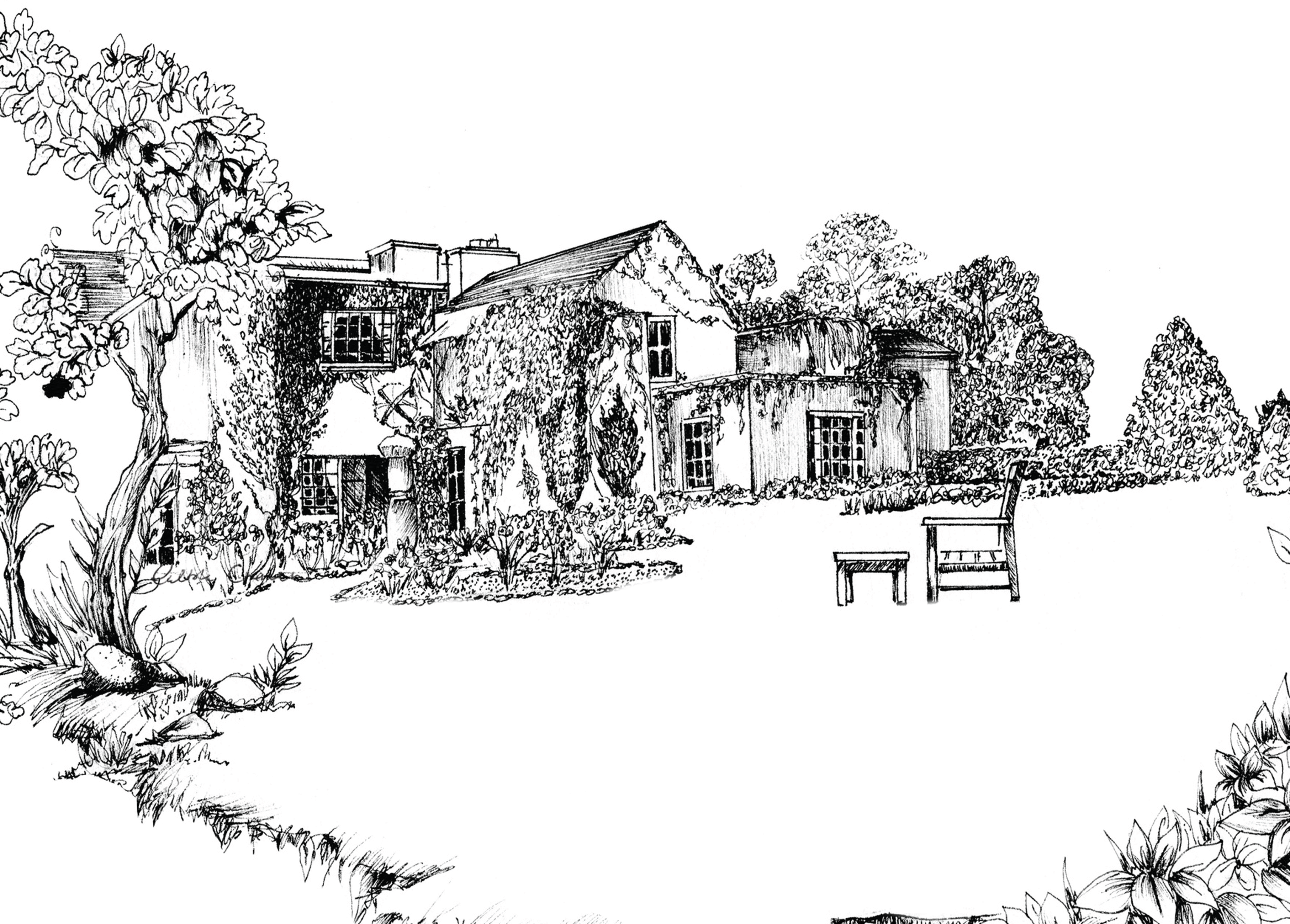 Gregan Castle Ink Venue Print