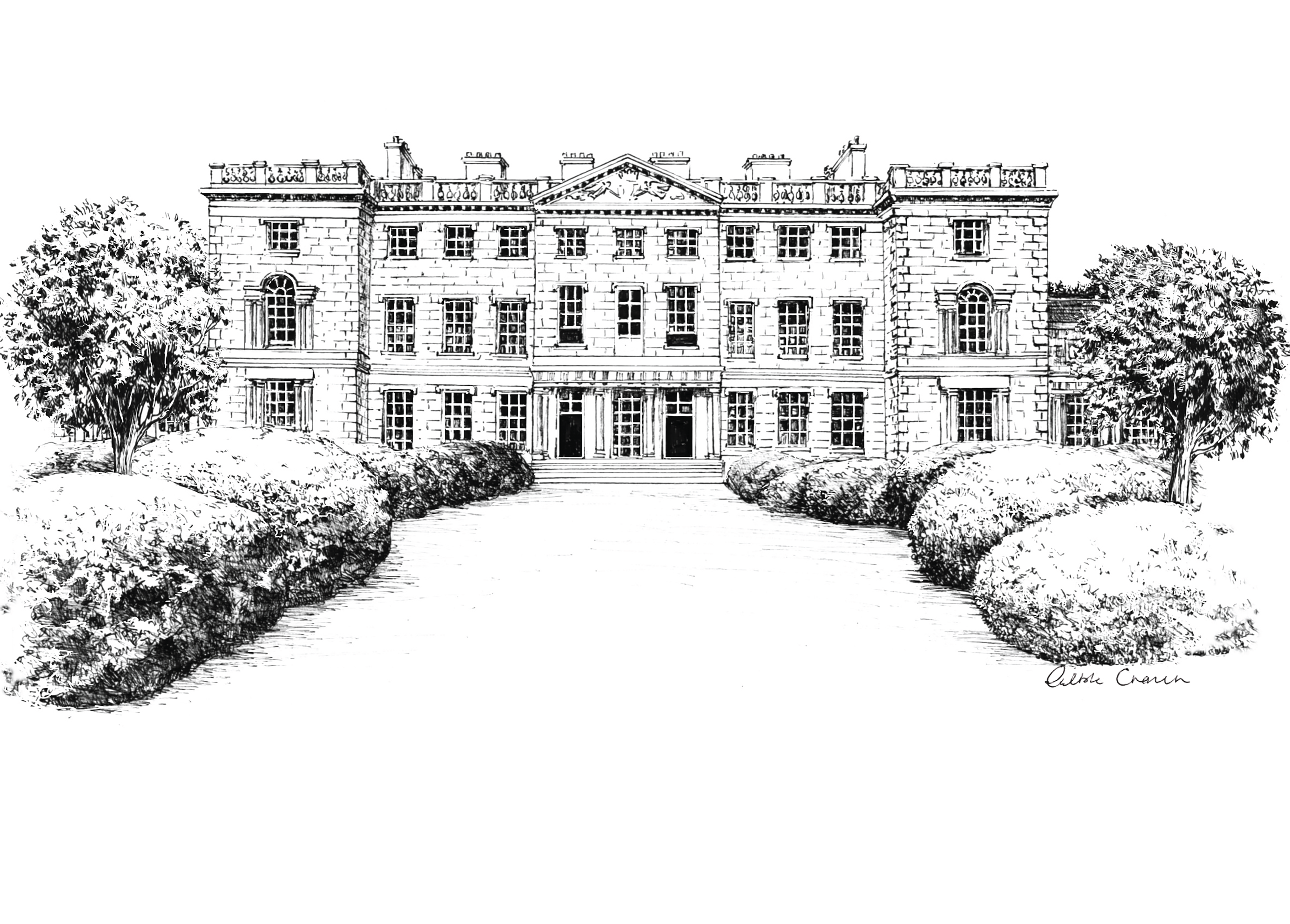 Carton House Ink Venue Print