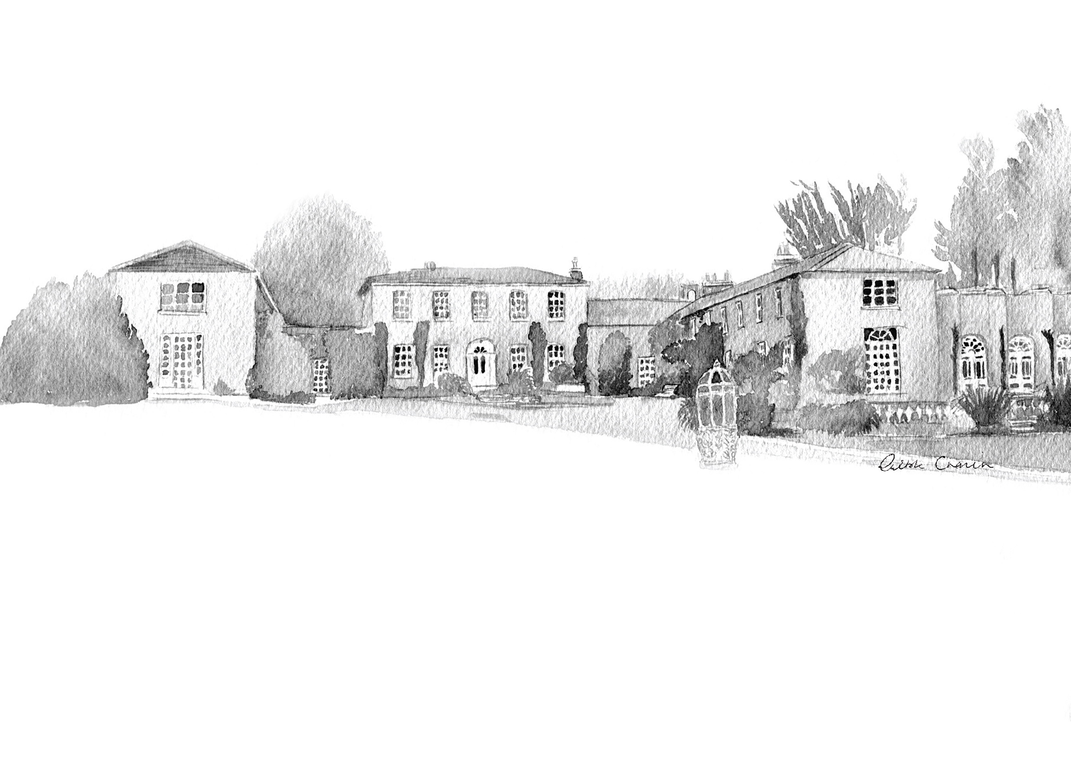 Ballinacurra House Ink Venue Print