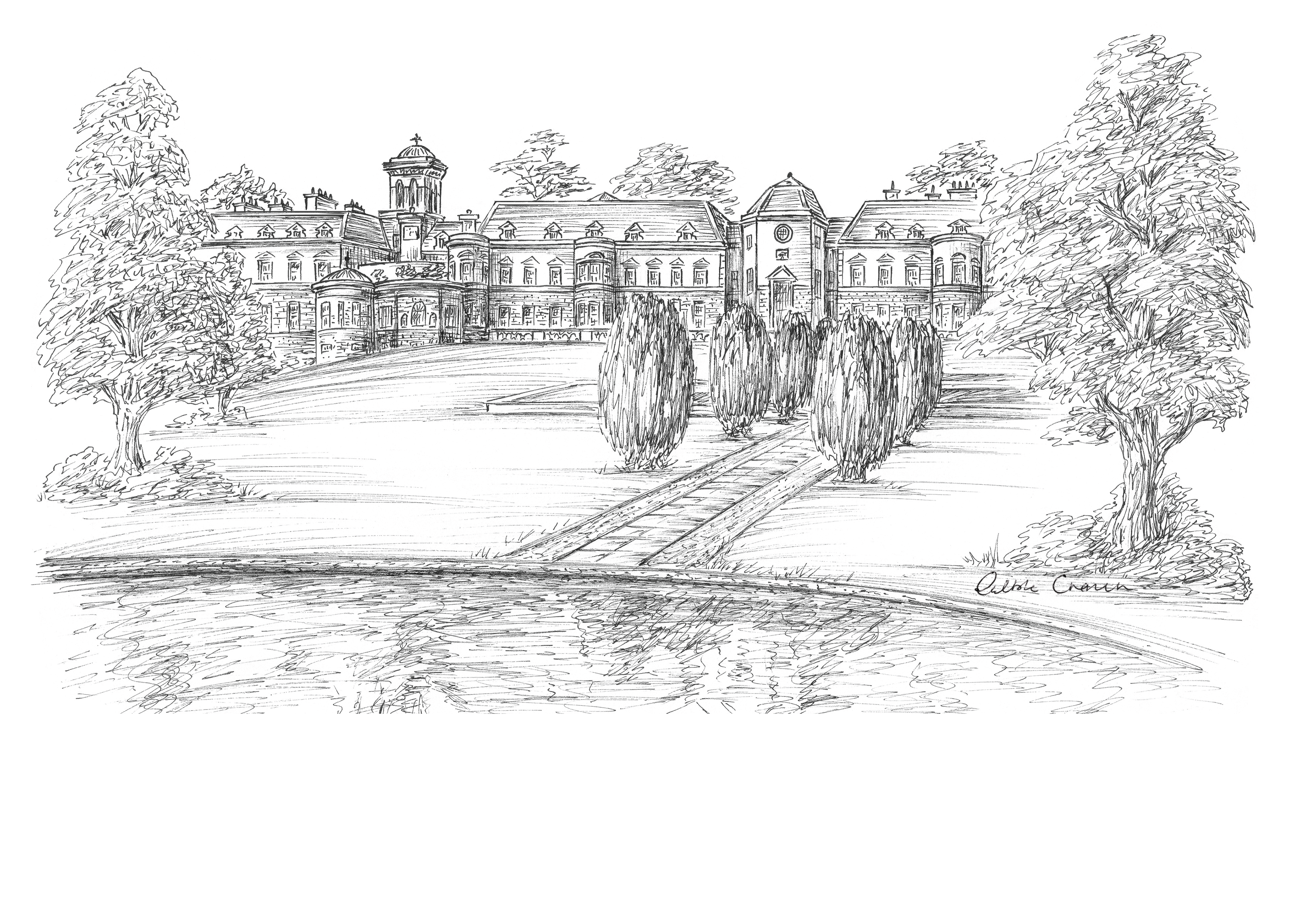 The K Club Ink Venue Print