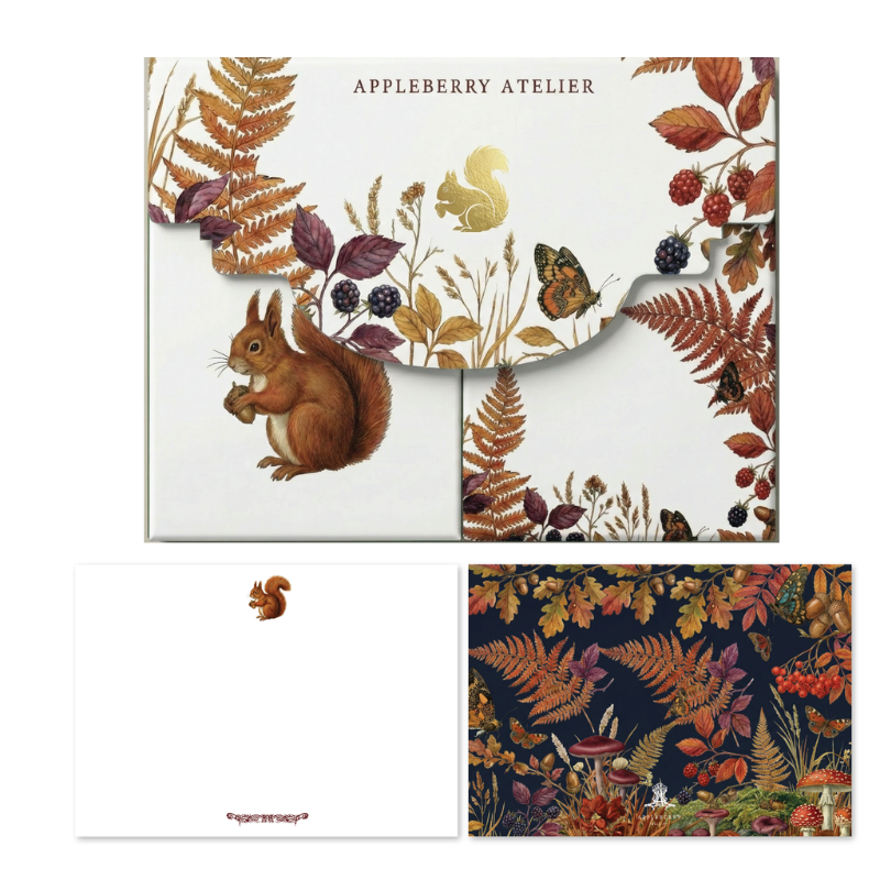 Autumn Squirrel Boxed Notelets