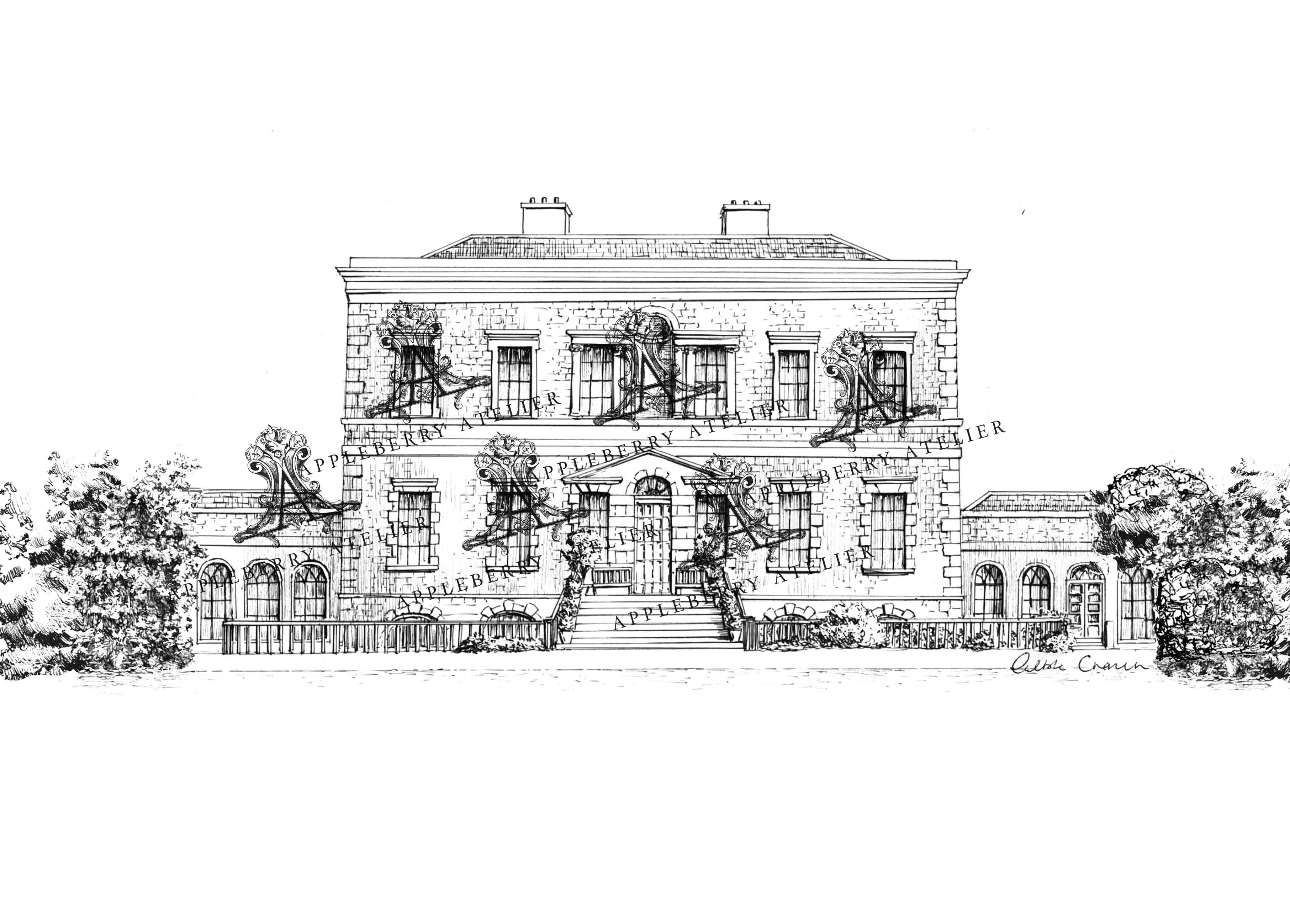 Bellinter House Ink Venue Print