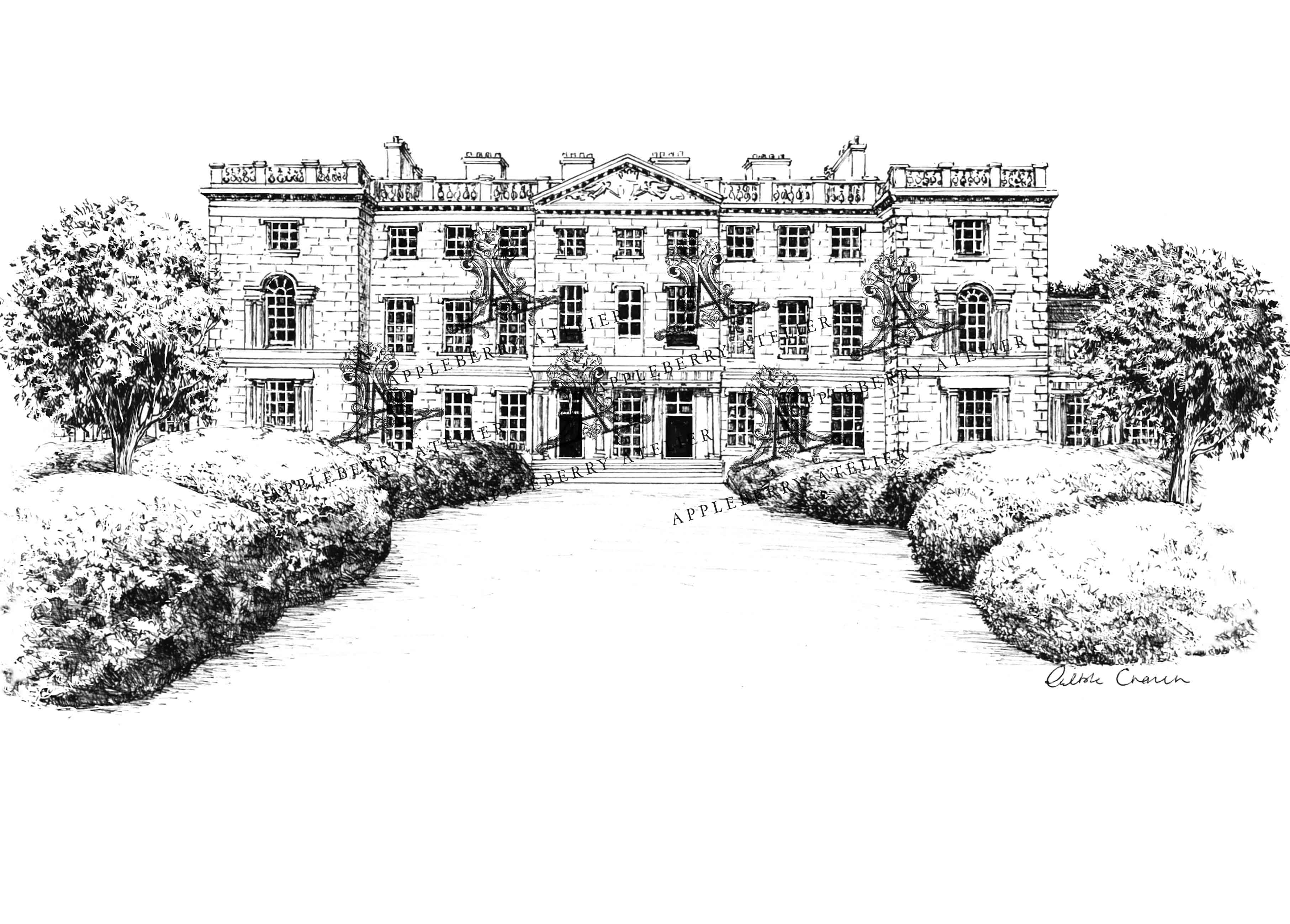 Carton House Ink Venue Print