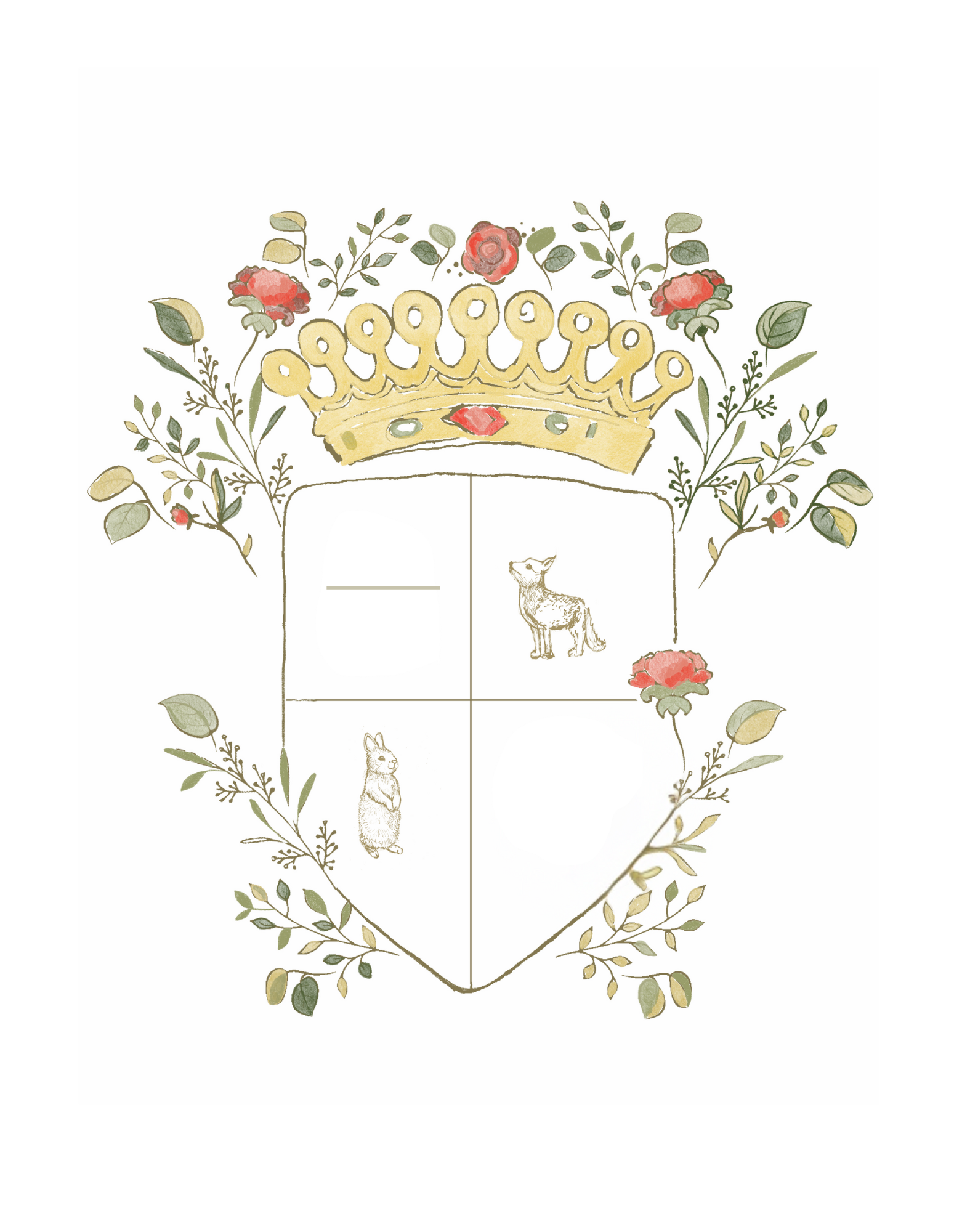 Classic Crest Nursery Print