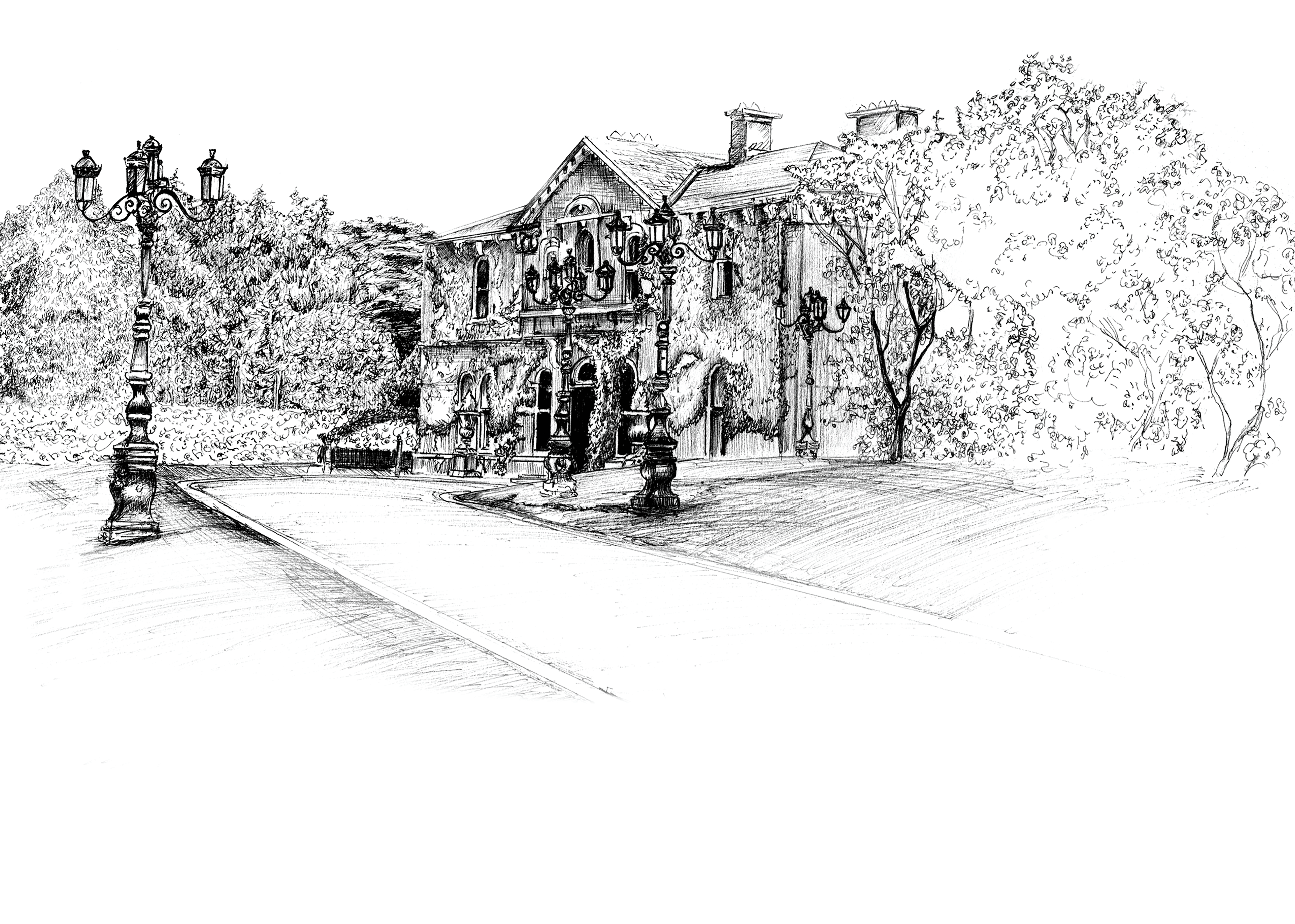 Lyrath Estate Ink Venue Print