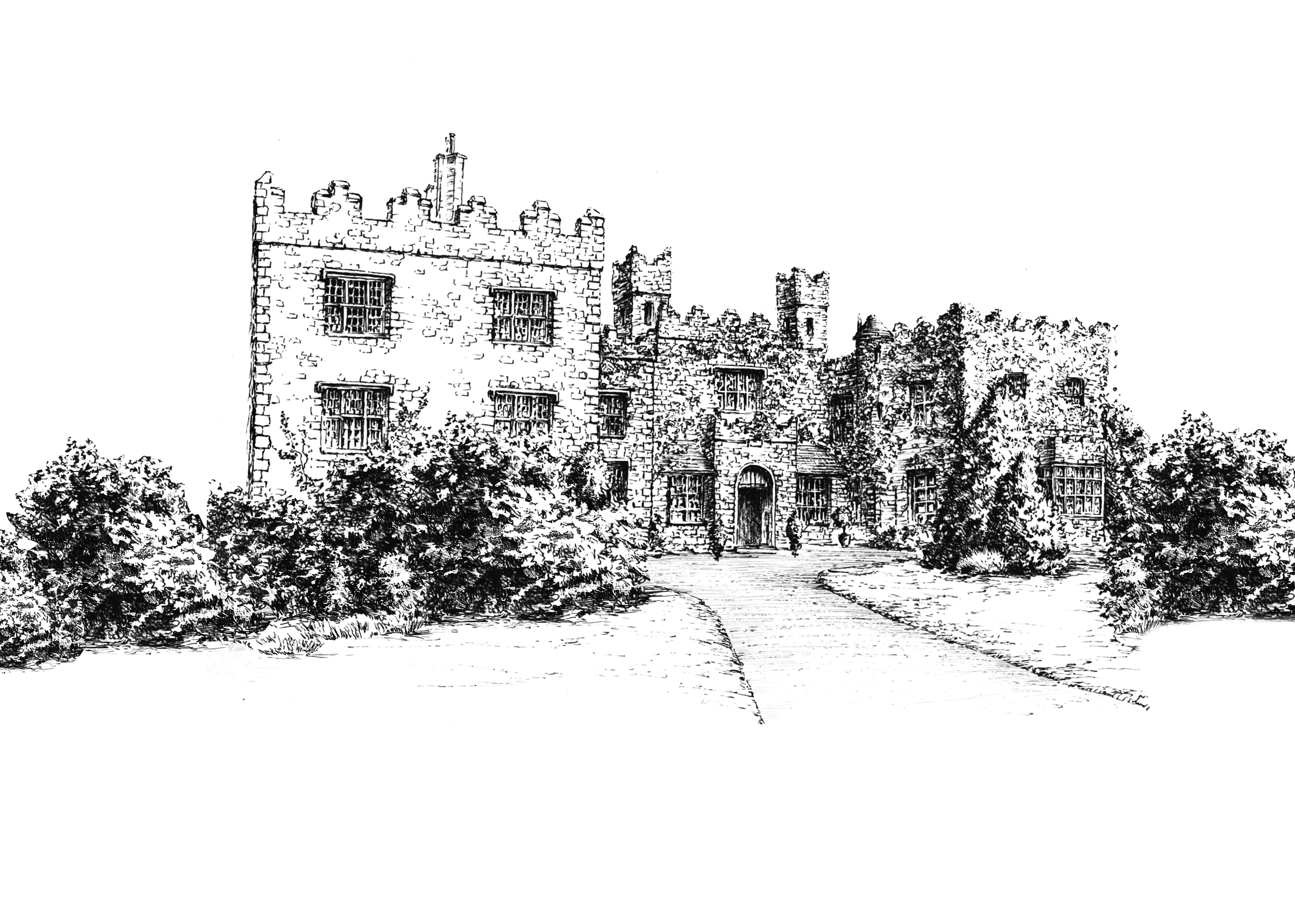 Waterford Castle Ink Venue Print