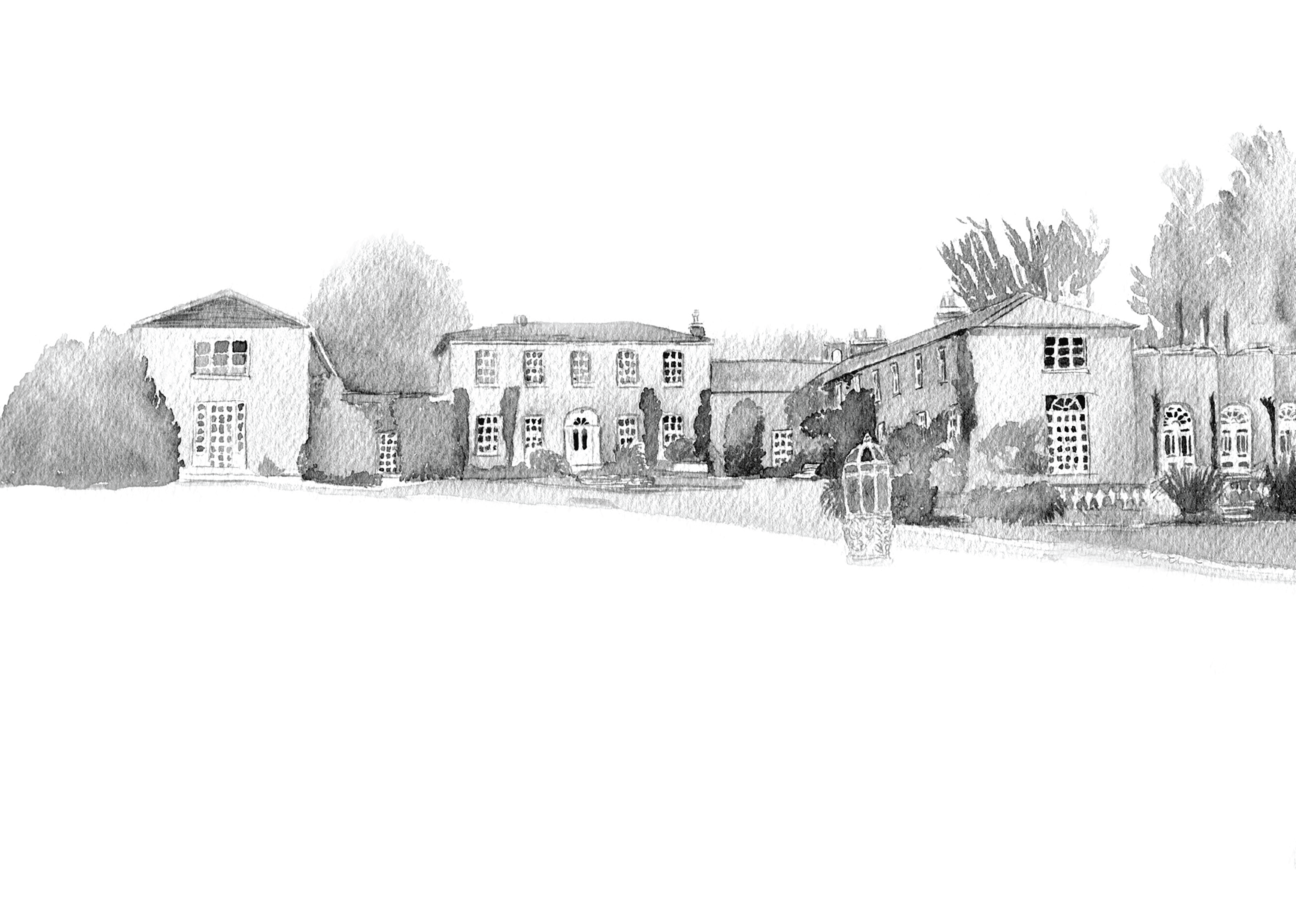 Ballinacurra House Ink Venue Print