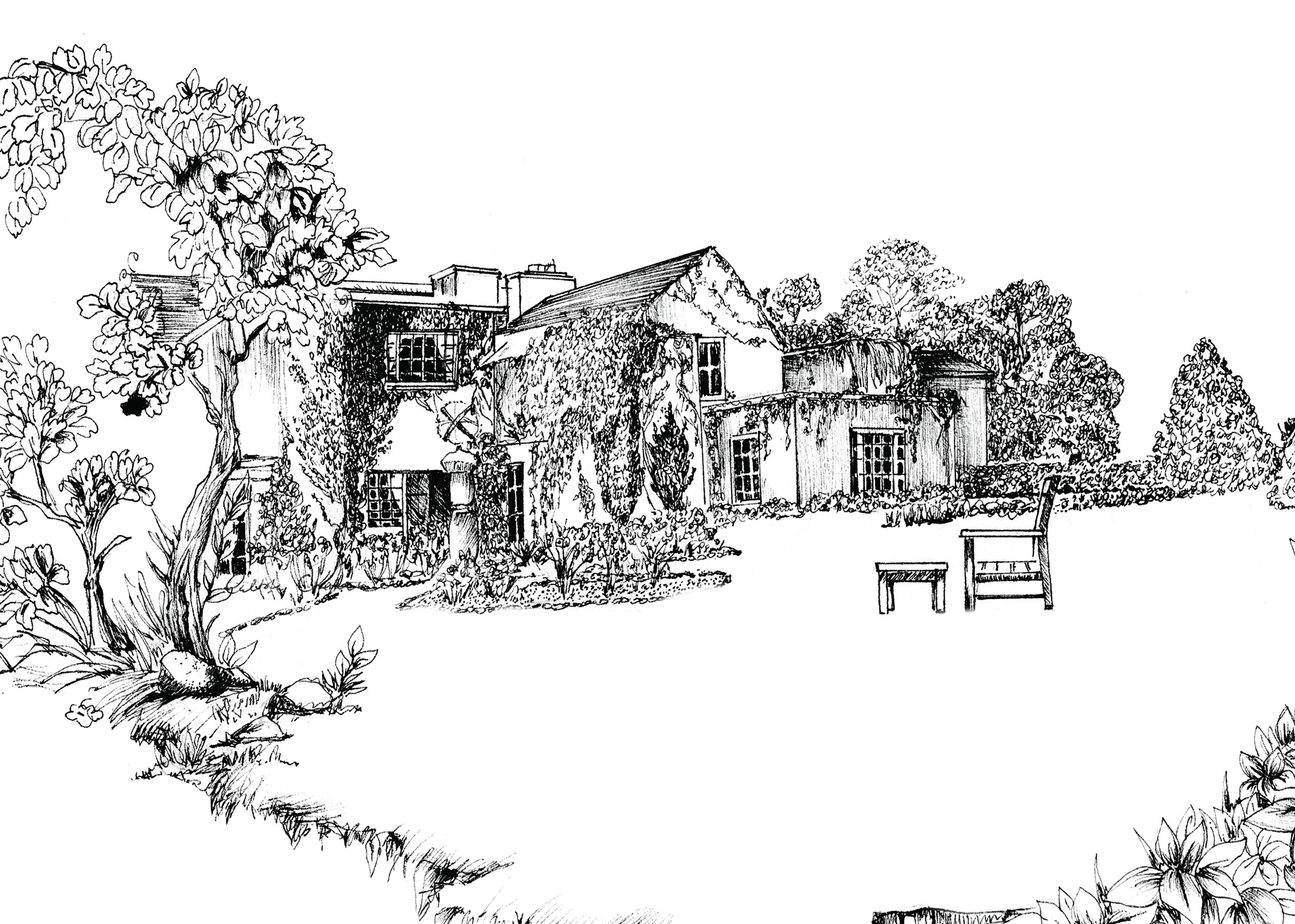 Gregan Castle Ink Venue Print