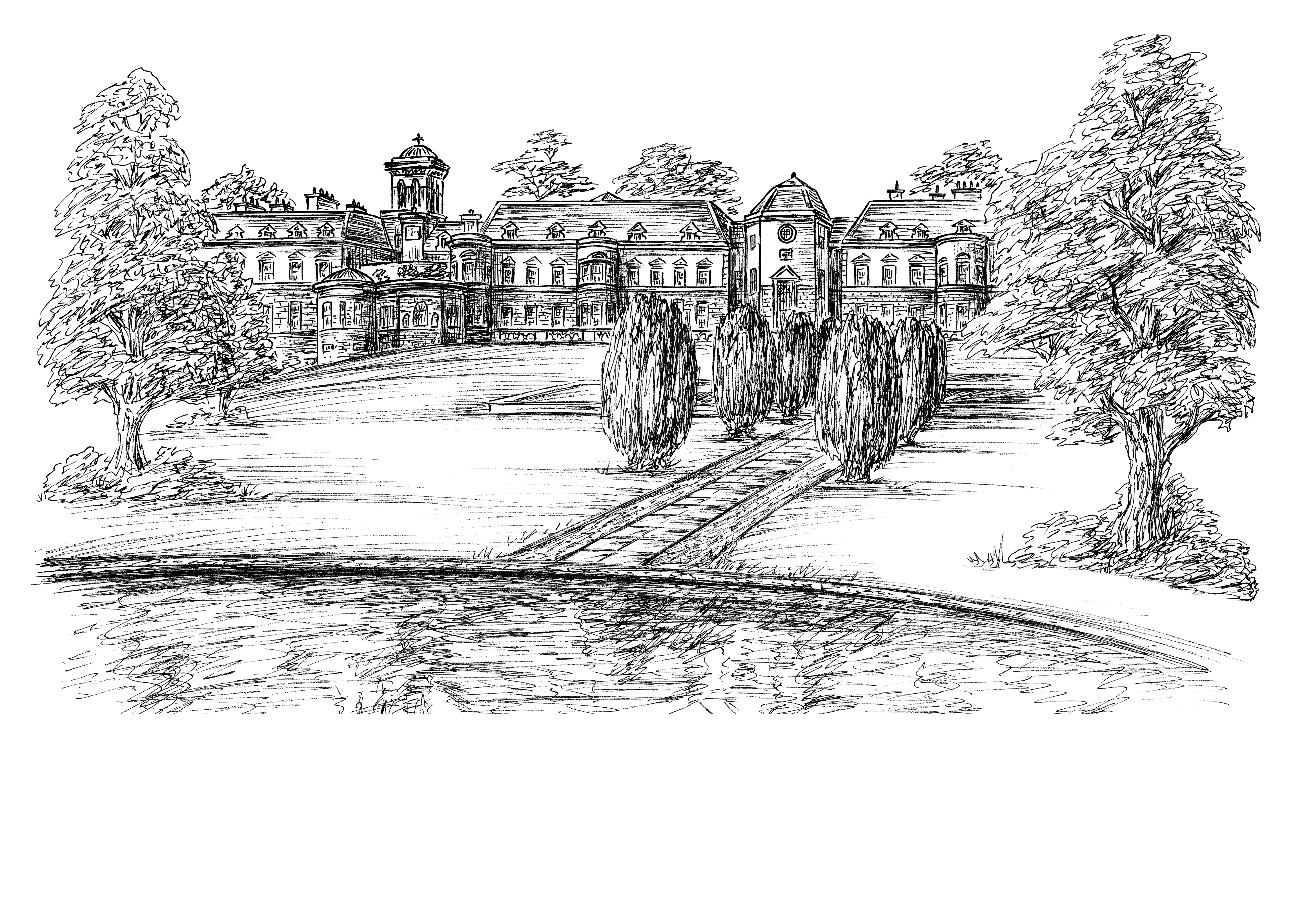 The K Club Ink Venue Print