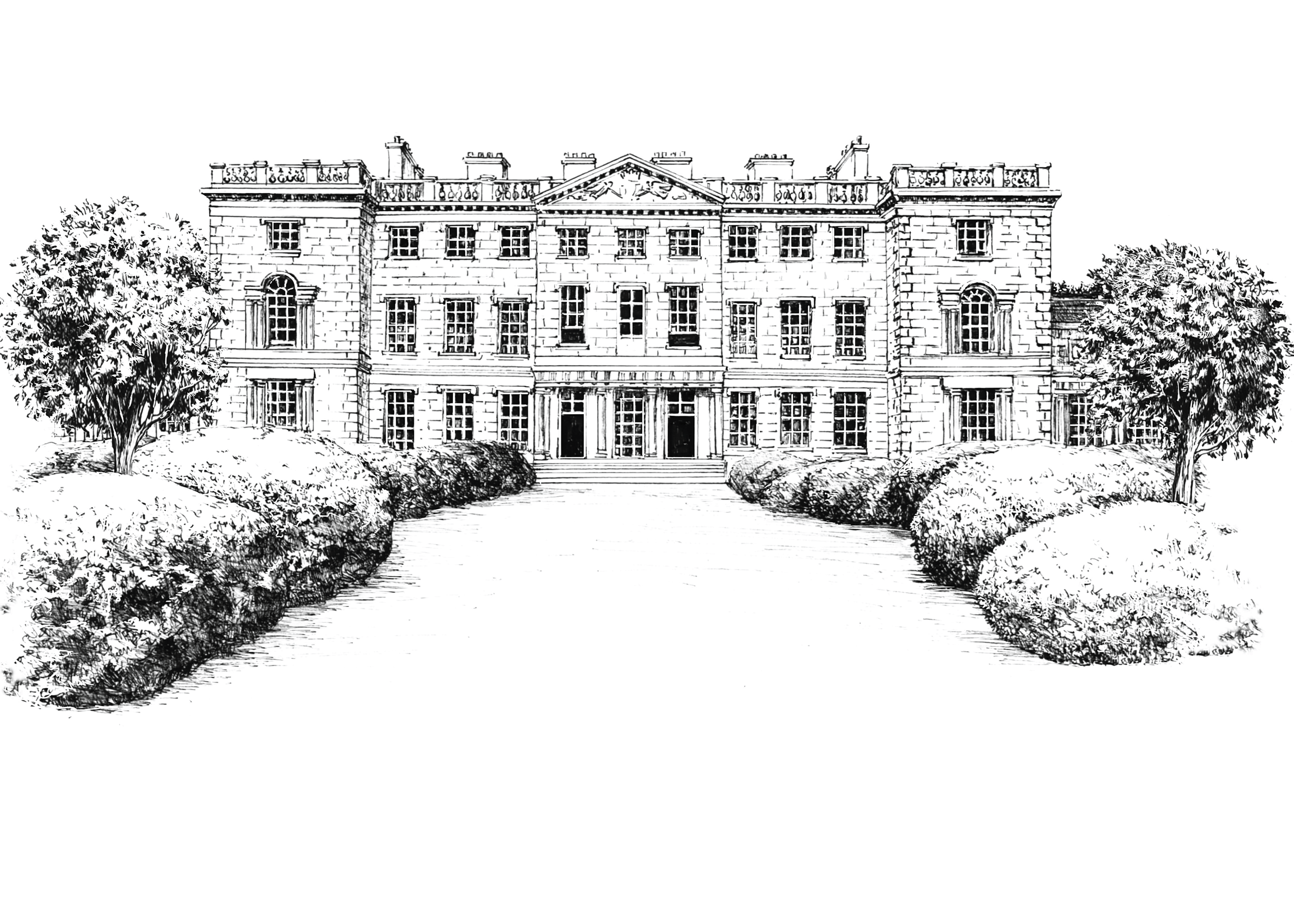 Carton House Ink Venue Print