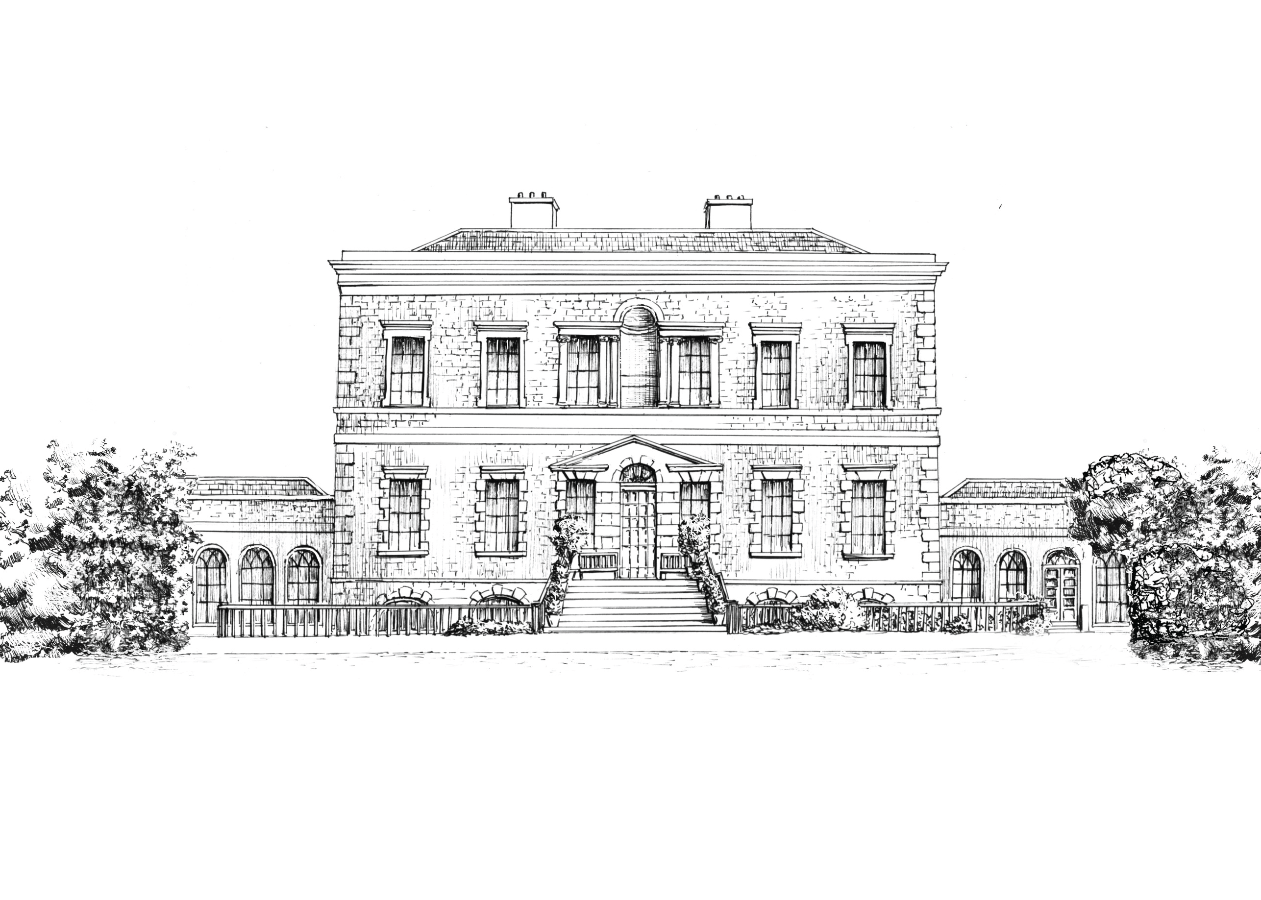 Bellinter House Ink Venue Print