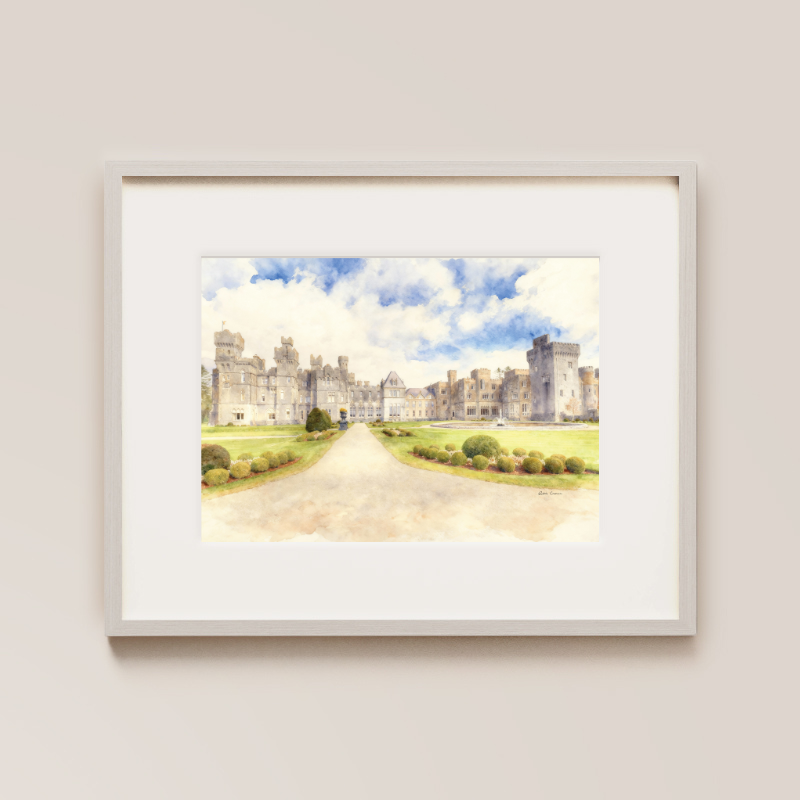 Ashford Castle Painted Venue Print