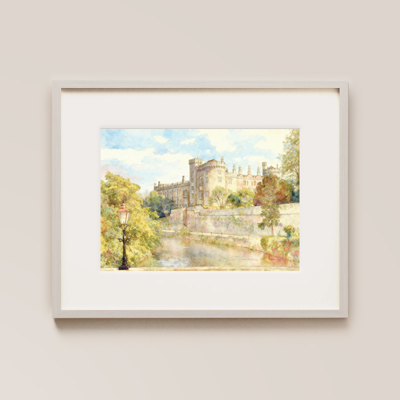 Kilkenny Castle by the Riverside Painted Venue Print