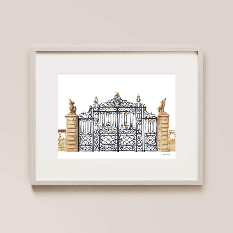 Killruddery House and Gardens Gates Painted Venue Print