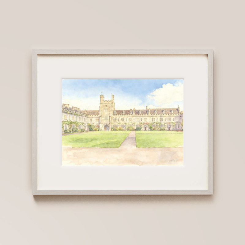 University College Cork Painted Print