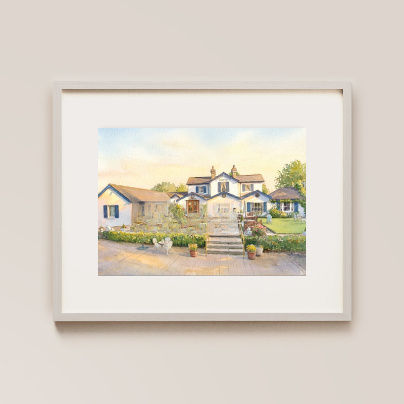 Station House Hotel Painted Venue Print
